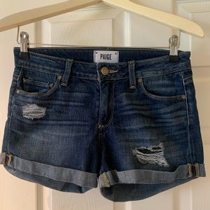 Paige jimmy jimmy short dark wash